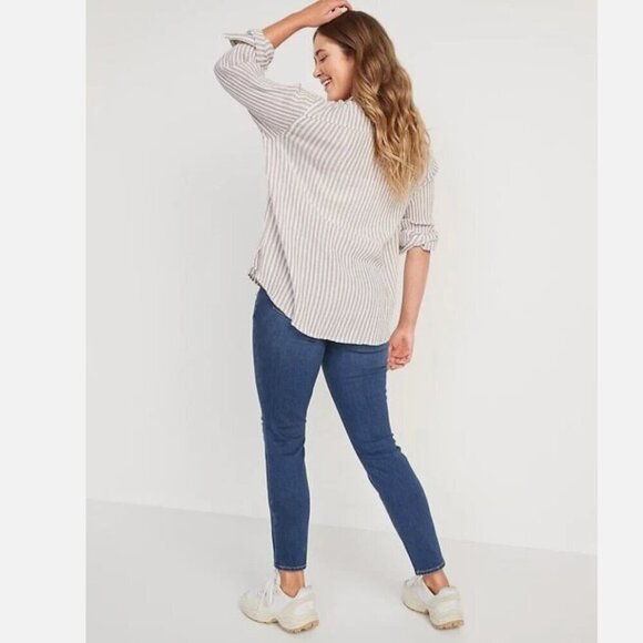 Old Navy Maternity Front-Low Panel Distressed Skinny Jean 4S - Picture 2 of 14